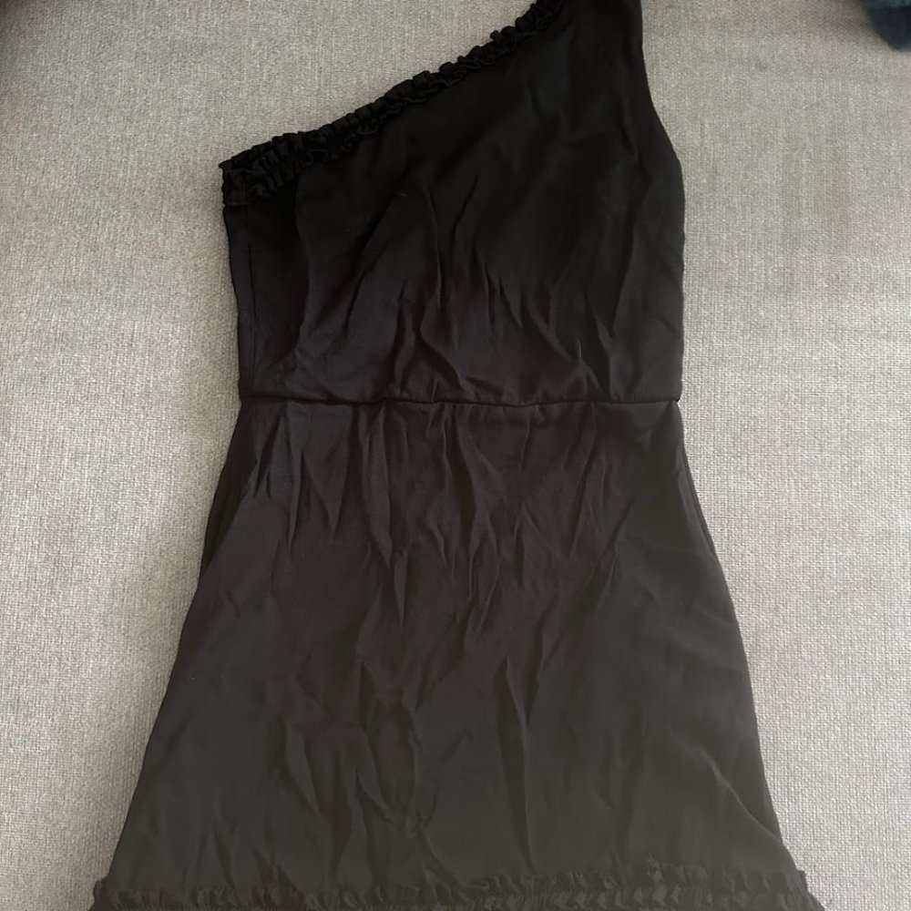 Black One Shoulder Summer Dress Size S